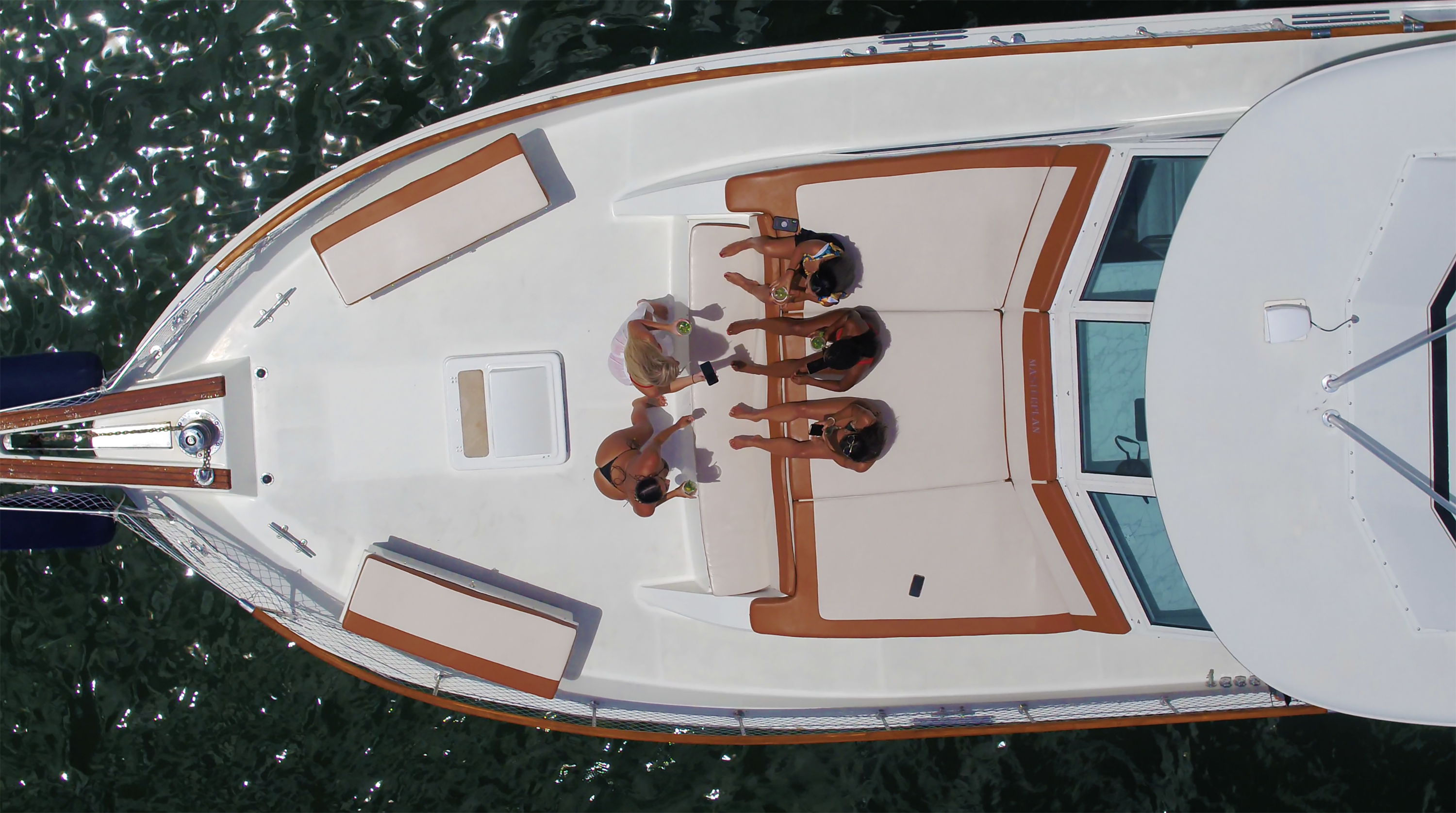 bachelorette party on a yacht